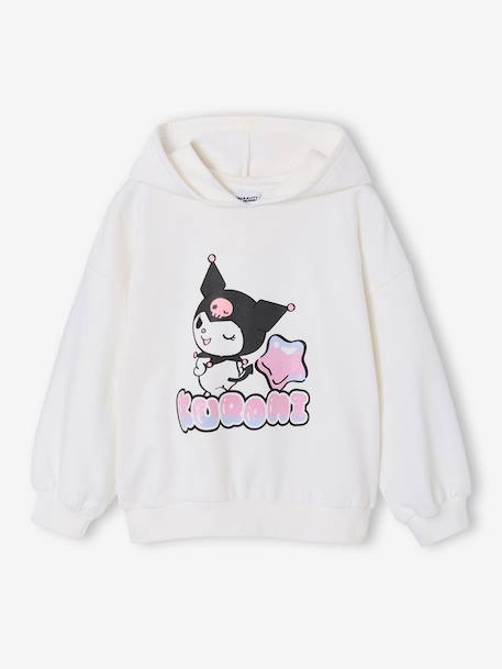 Sweat à capuche Kuromi écru 1 - vertbaudet enfant 