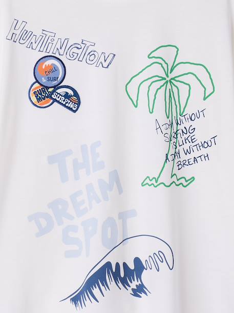 T-shirt manches courtes surf écru 4 - vertbaudet enfant 