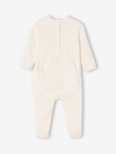Lot 3 pyjamas bébé en coton bio beige+écru+vert sauge 18 - vertbaudet enfant 