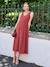 Robe longue grossesse et allaitement terracotta 1 - vertbaudet enfant 