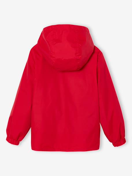 Blouson coupe-vent garçon rouge 2 - vertbaudet enfant 