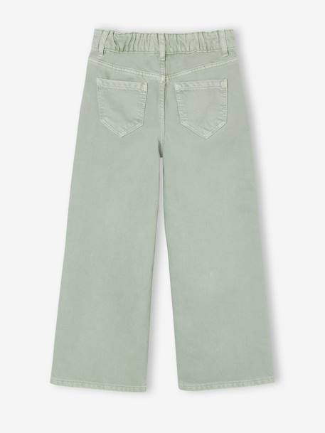 Pantalon fille large couleur pivoine+prune+rose+vert+vert de gris 20 - vertbaudet enfant 