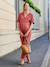 Combinaison de grossesse en gaze de coton bio terracotta 1 - vertbaudet enfant 