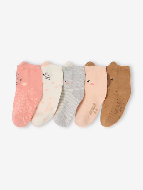 Bébé-Chaussettes, Collants-Lot 5 chaussettes bébé fille