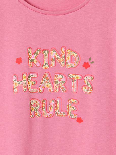 T-shirt manches courtes anthracite+rose 8 - vertbaudet enfant 