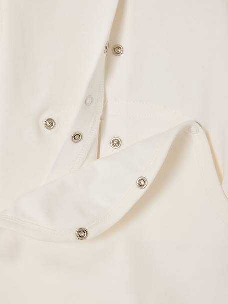 Lot 3 pyjamas bébé en coton bio beige+écru+vert sauge 19 - vertbaudet enfant 