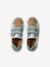 Baskets enfant cuir scratchs bleu jean+lot bleu+lot vert+marine 16 - vertbaudet enfant 