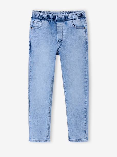 Lot 2 jeans garçon slim denim gris+double stone+stone 19 - vertbaudet enfant 