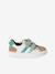 Baskets enfant cuir scratchs bleu jean+lot bleu+lot vert+marine 14 - vertbaudet enfant 
