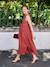 Robe longue grossesse et allaitement terracotta 5 - vertbaudet enfant 