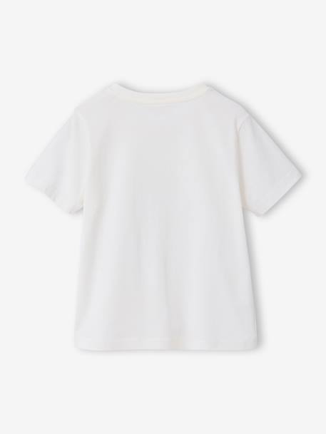 Tee-shirt garçon motif à sequins réversibles blanc+bleu nuit+bleu océan+écru+vert d'eau 21 - vertbaudet enfant 