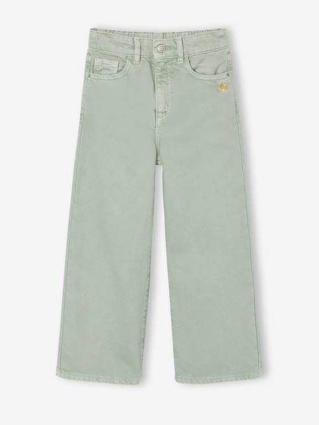 Fille-Pantalon fille large couleur 