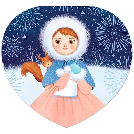 Boîte à bijoux musicale patineuse Bleu, marron, blanc 3 - vertbaudet enfant 