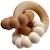 Anneau de dentition sedna moka Marron, blanc 1 - vertbaudet enfant 