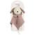 Doudou chien en gaze de coton sintra Beige+Vert de gris 4 - vertbaudet enfant 