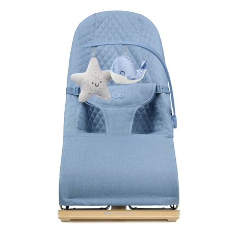 Balancelle électrique bébé 2 en 1 avec fonction transat Bleu marine+Grey 4 - vertbaudet enfant 