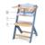 Chaise haute bois 3 en 1 reglable avec harnais, évolutive, réglable Beige+Blanc+Blanc/bois+Bleu marine+Bois naturel+Gris+Gris / bois+Marron 22 - vertbaudet enfant 