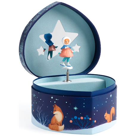 Boîte à bijoux musicale patineuse Bleu, marron, blanc 6 - vertbaudet enfant 