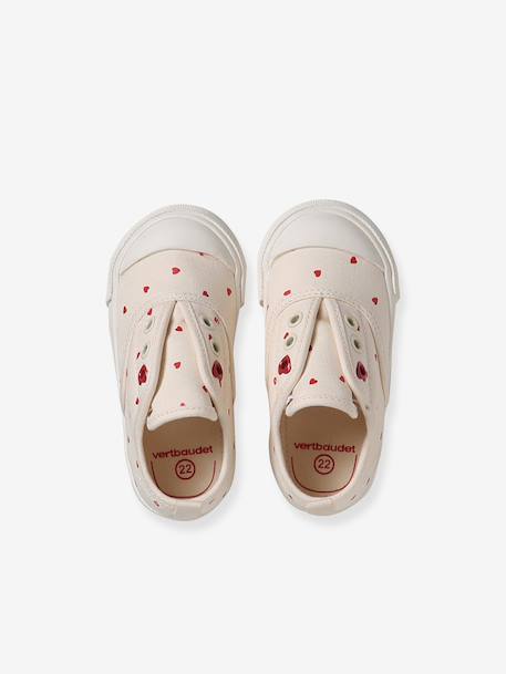 Baskets en toile imprimée bébé beige imprimé+rose imprimé 5 - vertbaudet enfant 