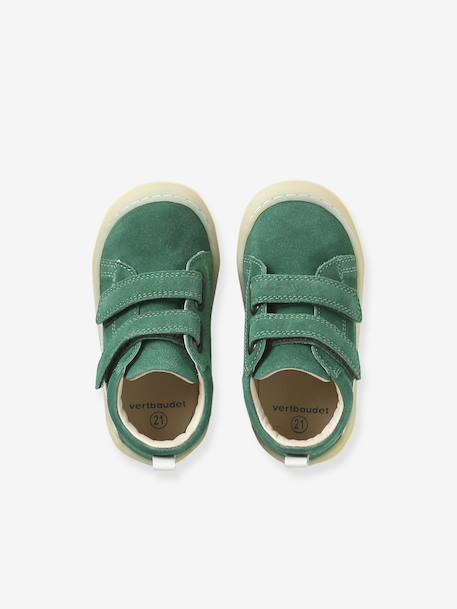 Chaussures premiers pas bébé velcro beige+bleu+bleu électrique+chocolat+lot beige+lot marron+lot vert+marron+ocre+vert+vert sauge 39 - vertbaudet enfant 