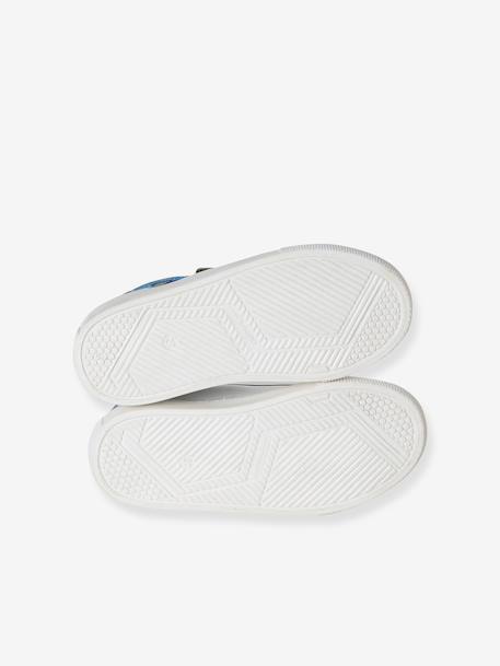 Baskets enfant garçon cuir à scratchs écru+lot blanc+lot bleu 11 - vertbaudet enfant 