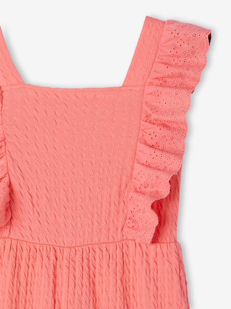 Combinaison pantalon fille à volants corail 3 - vertbaudet enfant 