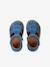 Sandales bébé fermées cuir à scratchs bleu jean+sable 4 - vertbaudet enfant 