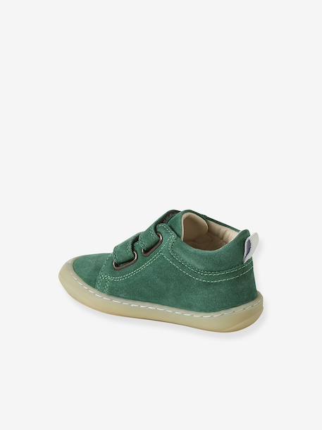 Chaussures premiers pas bébé velcro beige+bleu+bleu électrique+chocolat+lot beige+lot marron+lot vert+marron+ocre+vert+vert sauge 38 - vertbaudet enfant 