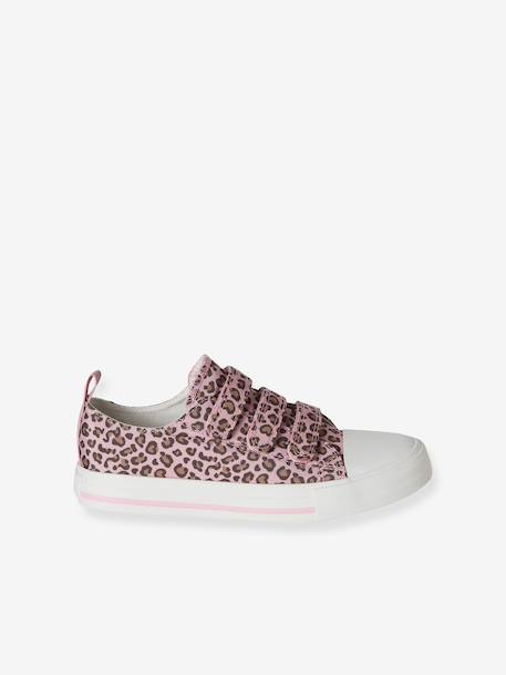 Baskets scratchées toile imprimée enfant beige imprimé+rose imprimé 7 - vertbaudet enfant 