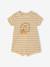 Combinaison courte bébé jersey bleu canard+écru 5 - vertbaudet enfant 