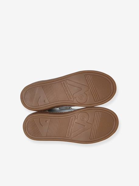 Basket fille lacets élastiqués et scratchs argent 6 - vertbaudet enfant 