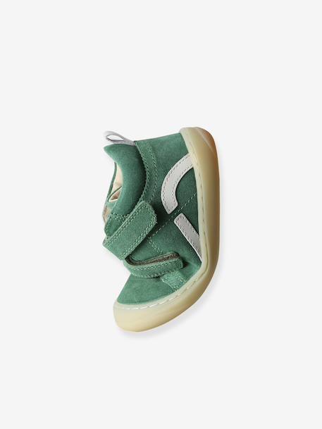 Chaussures premiers pas bébé velcro beige+bleu+bleu électrique+chocolat+lot beige+lot marron+lot vert+marron+ocre+vert+vert sauge 41 - vertbaudet enfant 