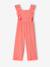 Combinaison pantalon fille à volants corail 1 - vertbaudet enfant 