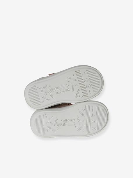 Baskets bébé cuir à scratchs rose pâle 5 - vertbaudet enfant 