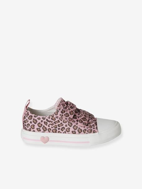 Baskets scratchées toile imprimée enfant collection maternelle beige imprimé+rose imprimé 11 - vertbaudet enfant 