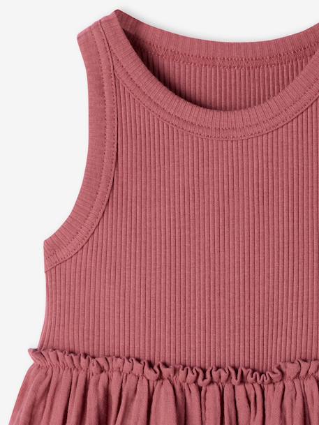 Robe fille sans manches kaki+vieux rose 8 - vertbaudet enfant 