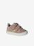 Baskets bébé cuir à scratchs rose pâle 1 - vertbaudet enfant 