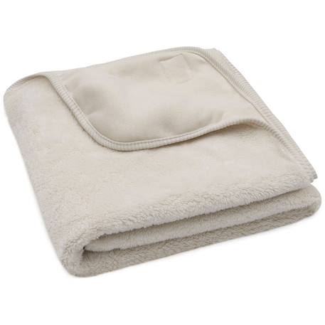 Couverture en polaire basic oatmeal (75 x 100 cm) Ecru 1 - vertbaudet enfant 