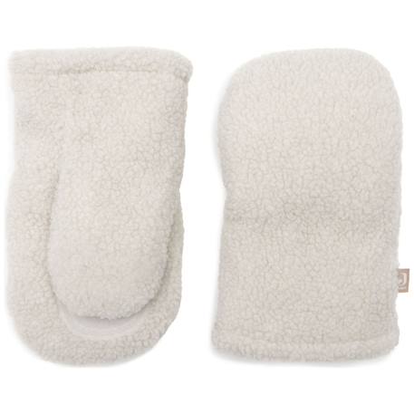 Moufles pour poussette teddy natural Ecru 1 - vertbaudet enfant 
