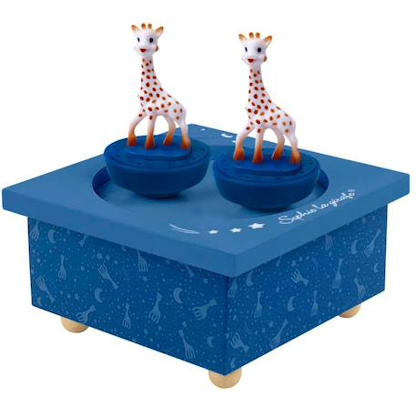 Boite à musique sophie la girafe, voie lactée Bleu 1 - vertbaudet enfant 