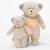 Peluche petit ours Cappuccino+Sable 10 - vertbaudet enfant 