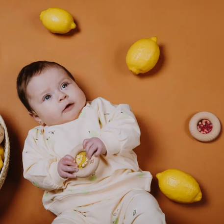 Hochet sensoriel donut fruits Jaune+Orange+Rouge+Vert+Violet 18 - vertbaudet enfant 