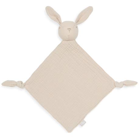 Attache sucette bunny ears en coton Ecru+Rose sauvage+Vert 1 - vertbaudet enfant 