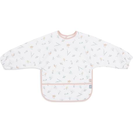 Bavoir à manches imperméable Blanc, marron clair+Blanc, rose, bleu+Bleu, blanc+Rose tendre 5 - vertbaudet enfant 