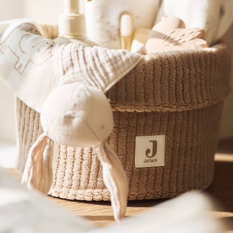 Attache sucette bunny ears en coton Ecru+Rose sauvage+Vert 3 - vertbaudet enfant 
