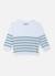 Pull marinière en coton Blanc / bleu danube+Blanc / bleu danube+Blanc / bouton de rose 4 - vertbaudet enfant 