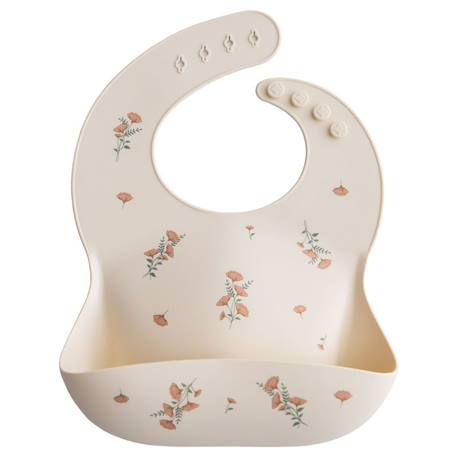 Bavoir à poche en silicone rainbows Blanc cassé, bleu+Blanc cassé, rose, vert 5 - vertbaudet enfant 