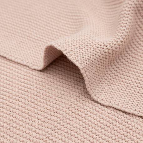 Couverture bébé en coton basic knit nougat (75 x 100 cm) Beige+Rose 11 - vertbaudet enfant 