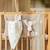 Attache sucette bunny ears en coton Ecru+Rose sauvage+Vert 4 - vertbaudet enfant 