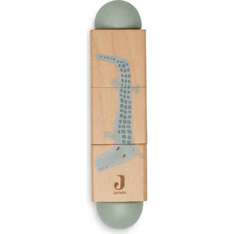 Puzzle rotatif jungle jambo Vert, marron 4 - vertbaudet enfant 